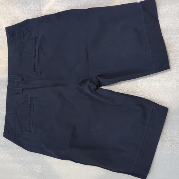 Women's Chino Khaki High Rise Navy Blue Shorts Size 10 - Picture 2 of 10